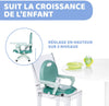 Chicco Pocket Snack Rehausseur Chaise Bébé pour Enfants de 6 mois à 3 ans (15 kg), Chaise Haute Portable, Réglable, avec Fermeture Compacte et Plateau Amovible - Dark Grey